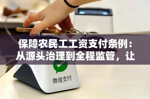 保障农民工工资支付条例：从源头治理到全程监管，让每一份血汗钱都有保障