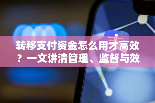 转移支付资金怎么用才高效？一文讲清管理、监督与效能提升路径